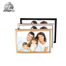 Custom Thin Diy Gold Black Silver Colored Brushed Large Metal Picture Photo Frames